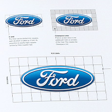 Ford branding blue oval